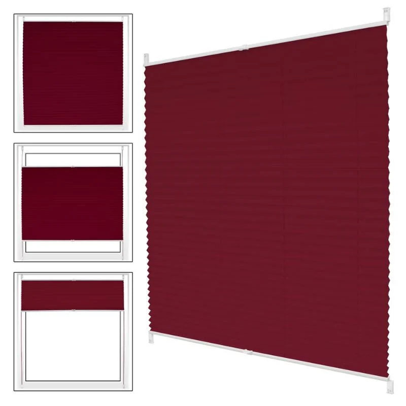 ECD Germany Klemmfix roleta za prozor 120 x 150 cm - bordo