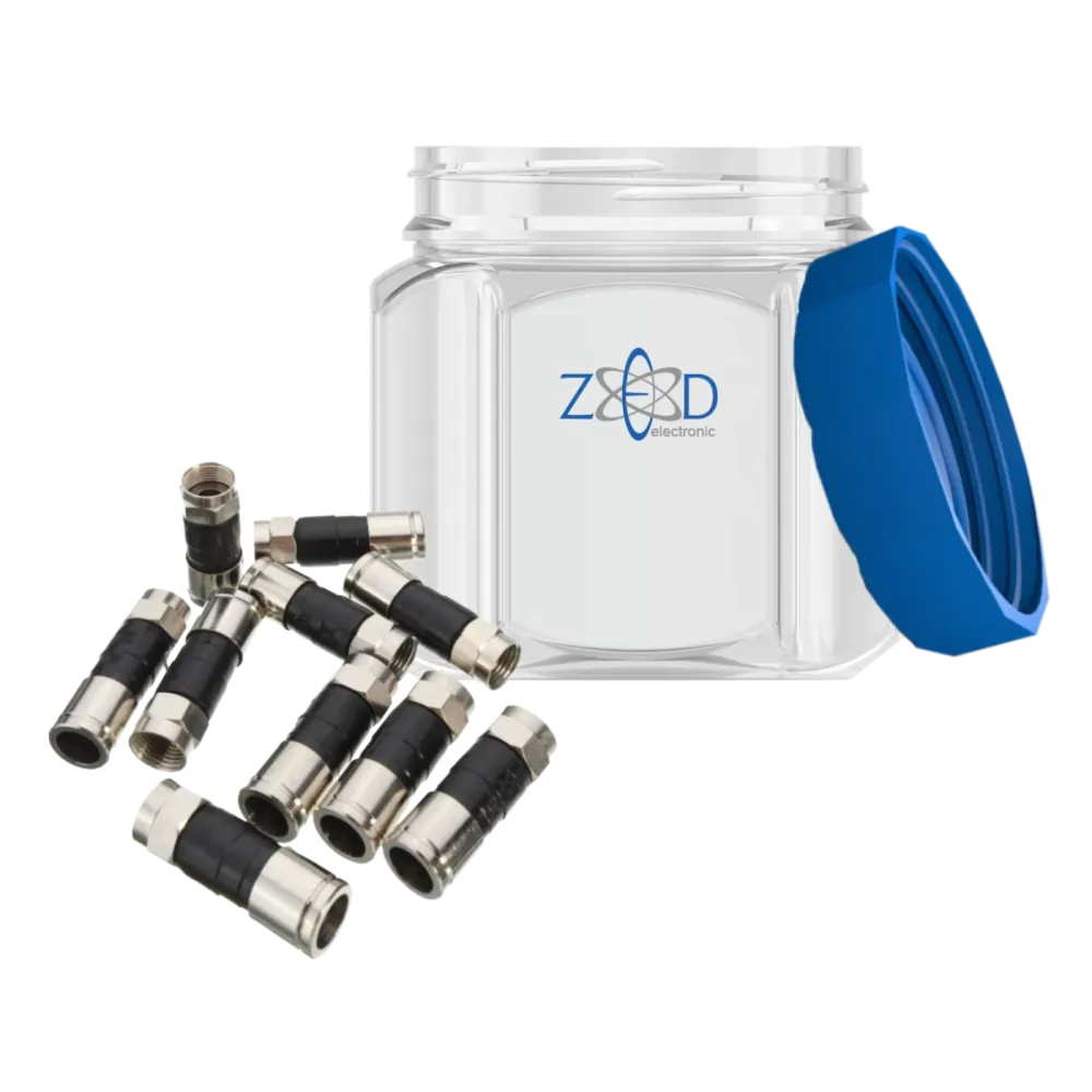ZED electronic Kompresioni konektor extra kvalitet, RG6,pak. 100 kom. - CO-XD/100