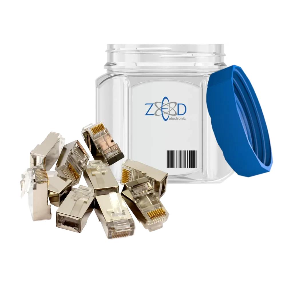 ZED electronic Mrežni konektor 8/8, RJ45, Cat6, 50 komada - FTPK-M/50