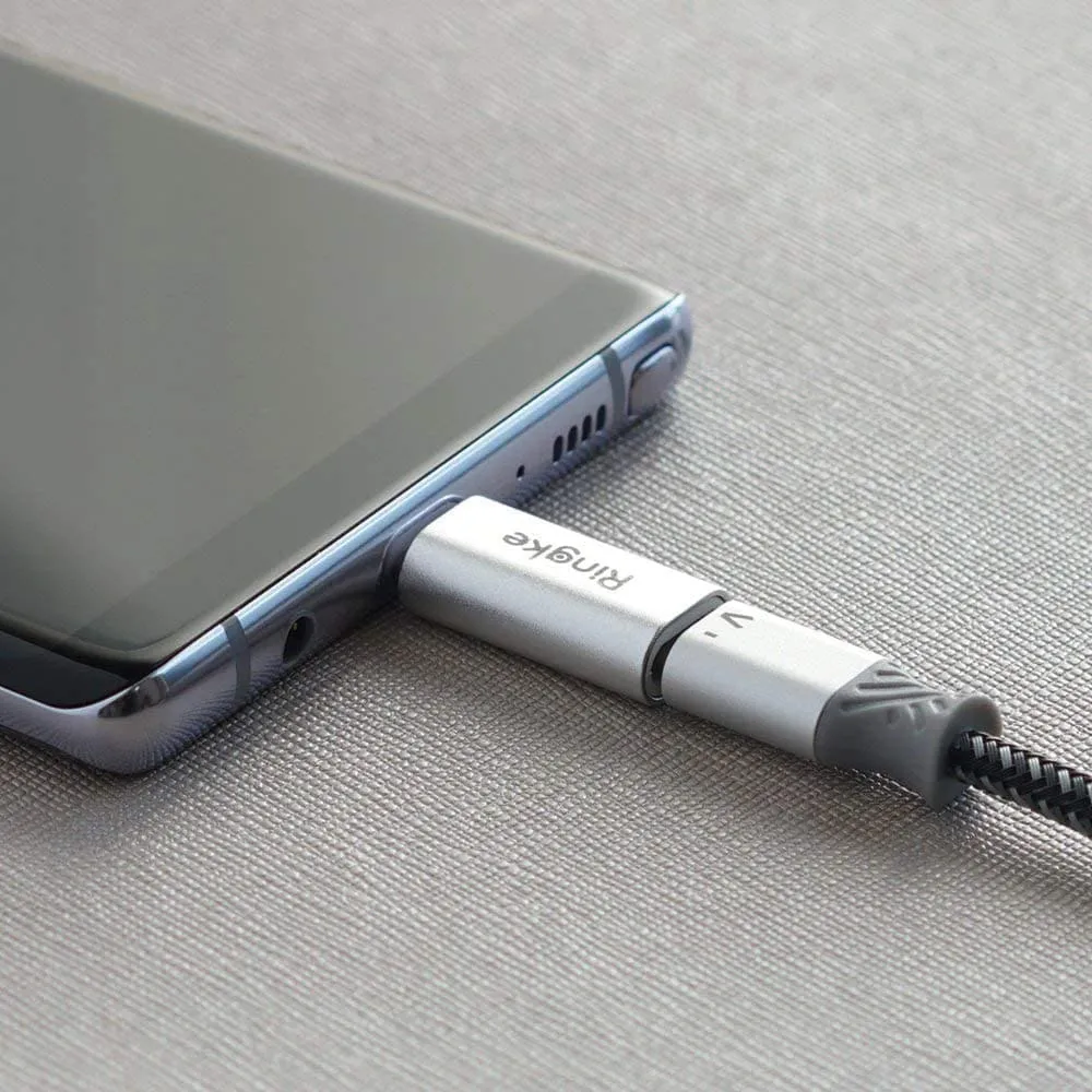 Ringke - Premium adapter MFI (Made iPhone) Fast Charge - Lightning To Type-C - sivi