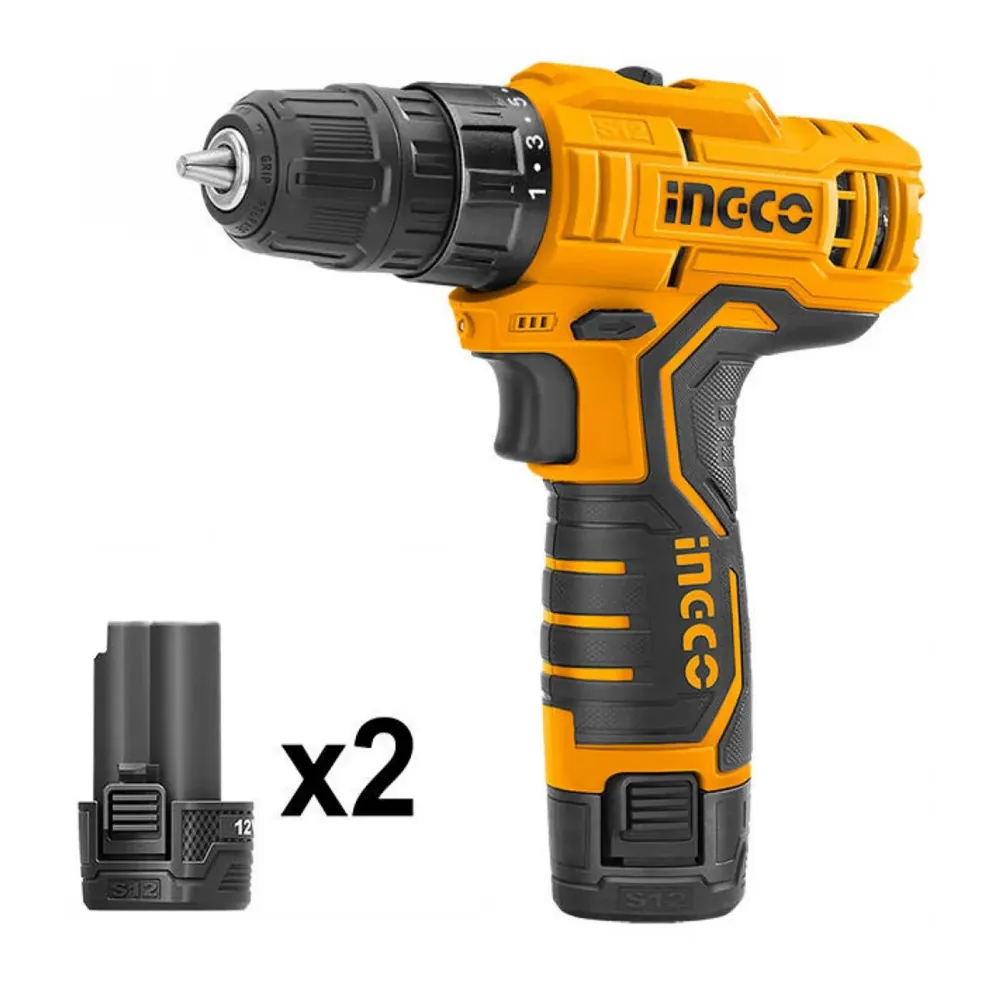 AKU bušilica/odvijač 12V; 2x1,5Ah - CDLI1232E INGCO