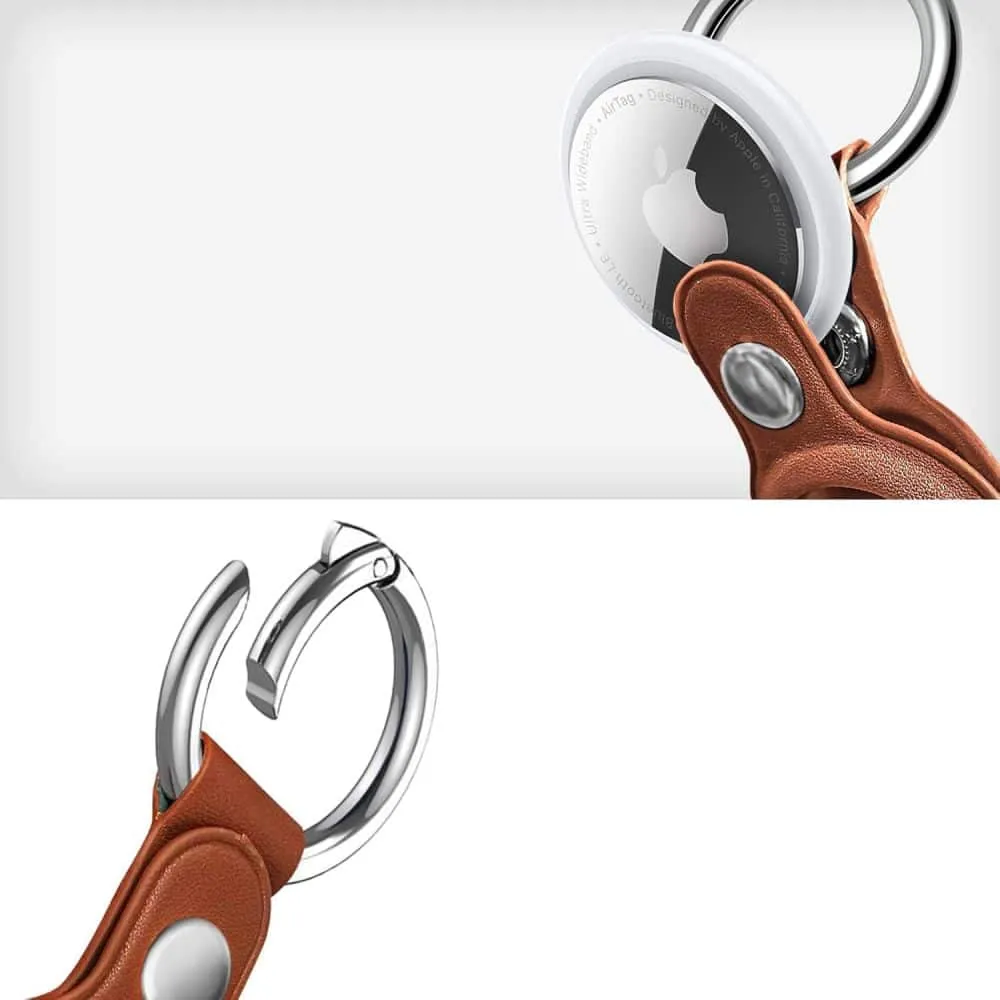 TECH-PROTECT NATURALFIT PRIVJESAK TORBICA ZA APPLE AIRTAG 1 / 2 - smeđ