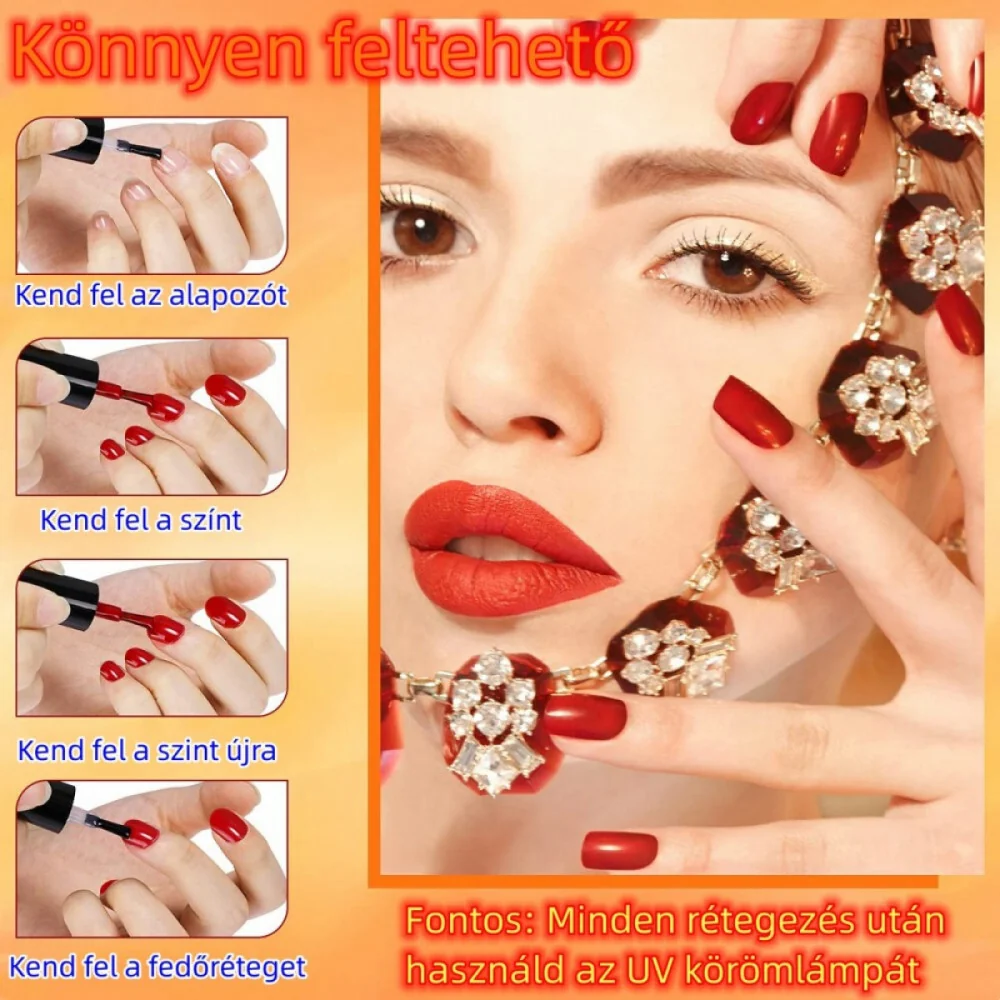 KASTINY set od 6+3 gel lakova - komplet za manikuru za kućnu upotrebu