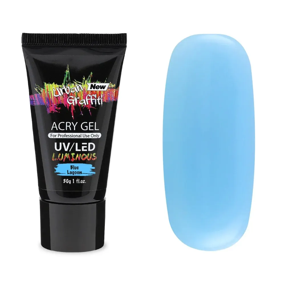 Blue Lagoon Sjajno plavi AcryGel koji svijetli u mraku - 30g