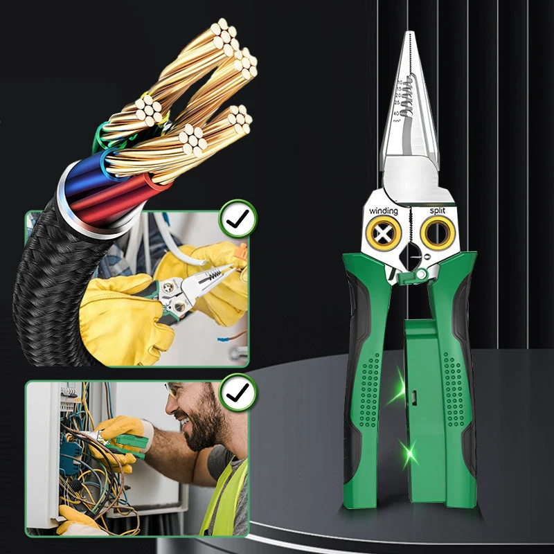 🔥8--1 Multi-Functional Wire Stripper Scissors Electrical Test
