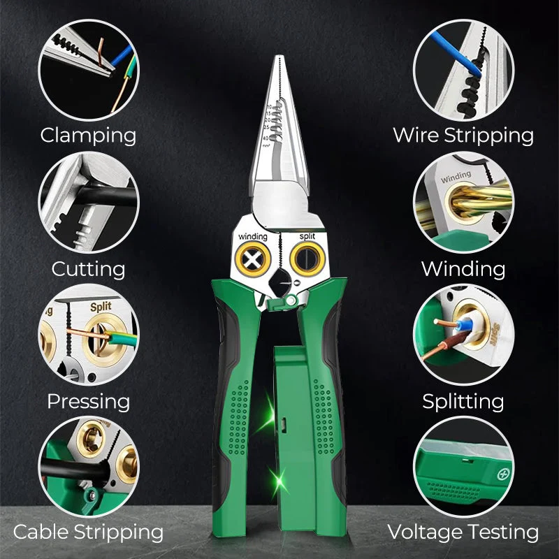 🔥8--1 Multi-Functional Wire Stripper Scissors Electrical Test