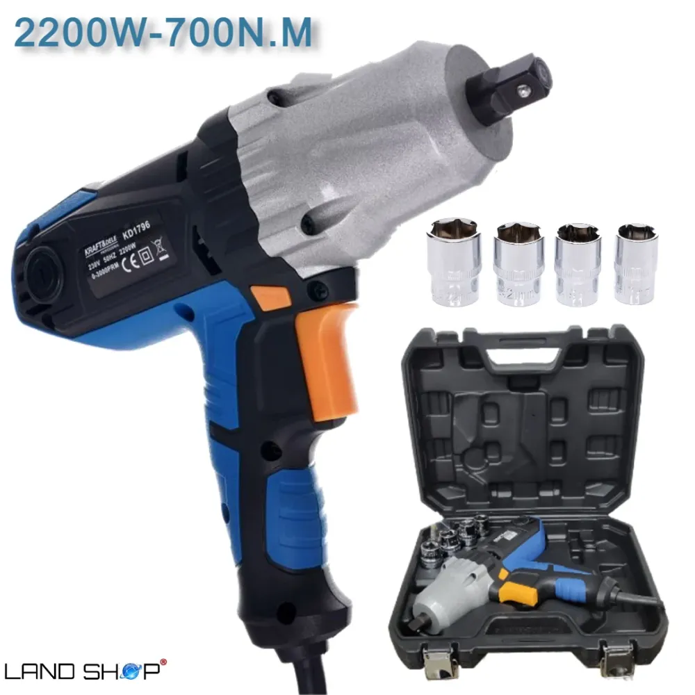 Električni udarni odvijač 2200W+ 4 nasadna ključ