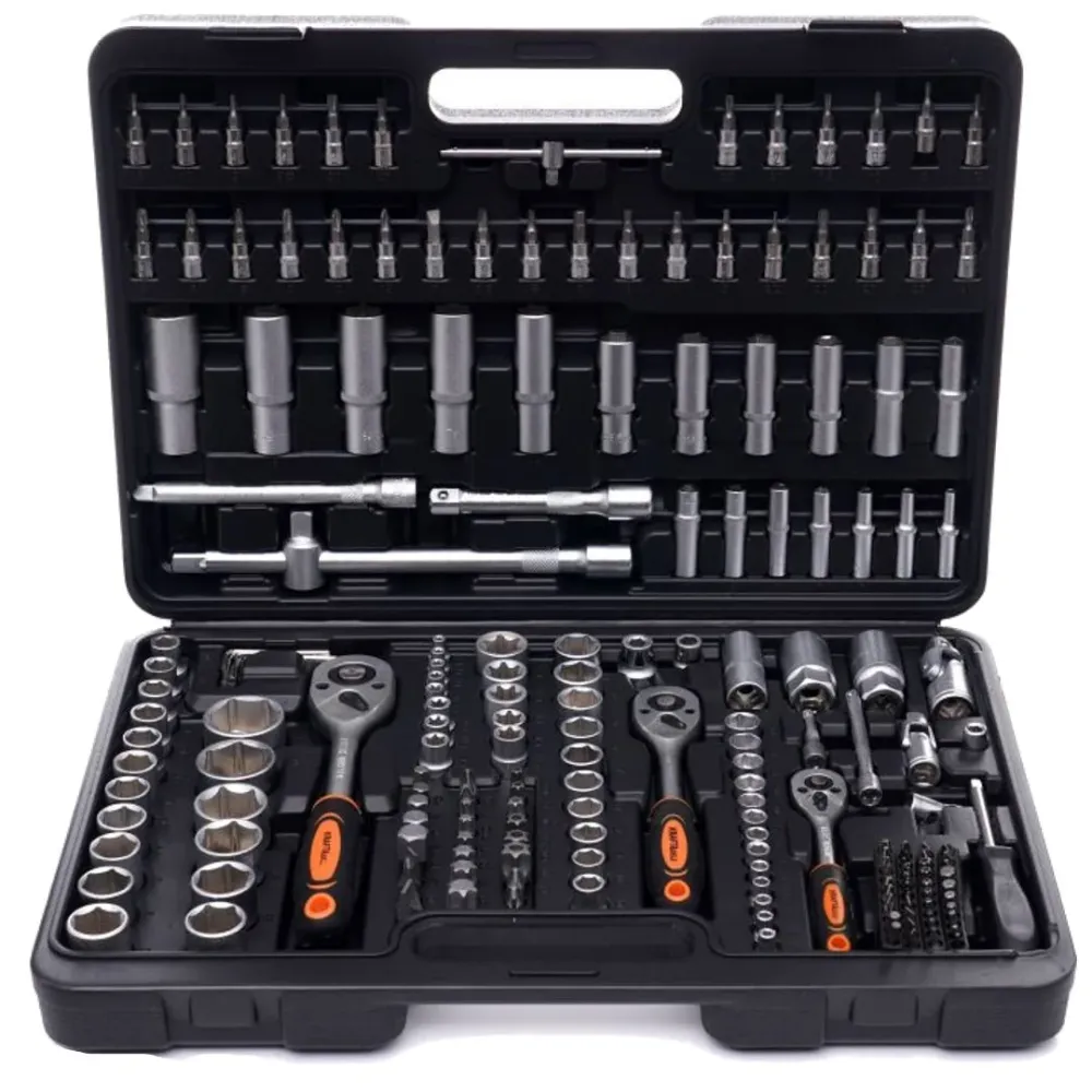 KRAFT pro+ garnitura nasadnih ključeva 172 dij. (1/4" - 3/8" - 1/2")