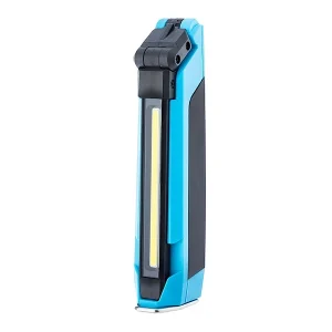 Punjiva, sklopiva radionička svjetiljka 5W 500 lm COB LED + 2W 150 lm LED, IK07, s kopčom i magnetom.