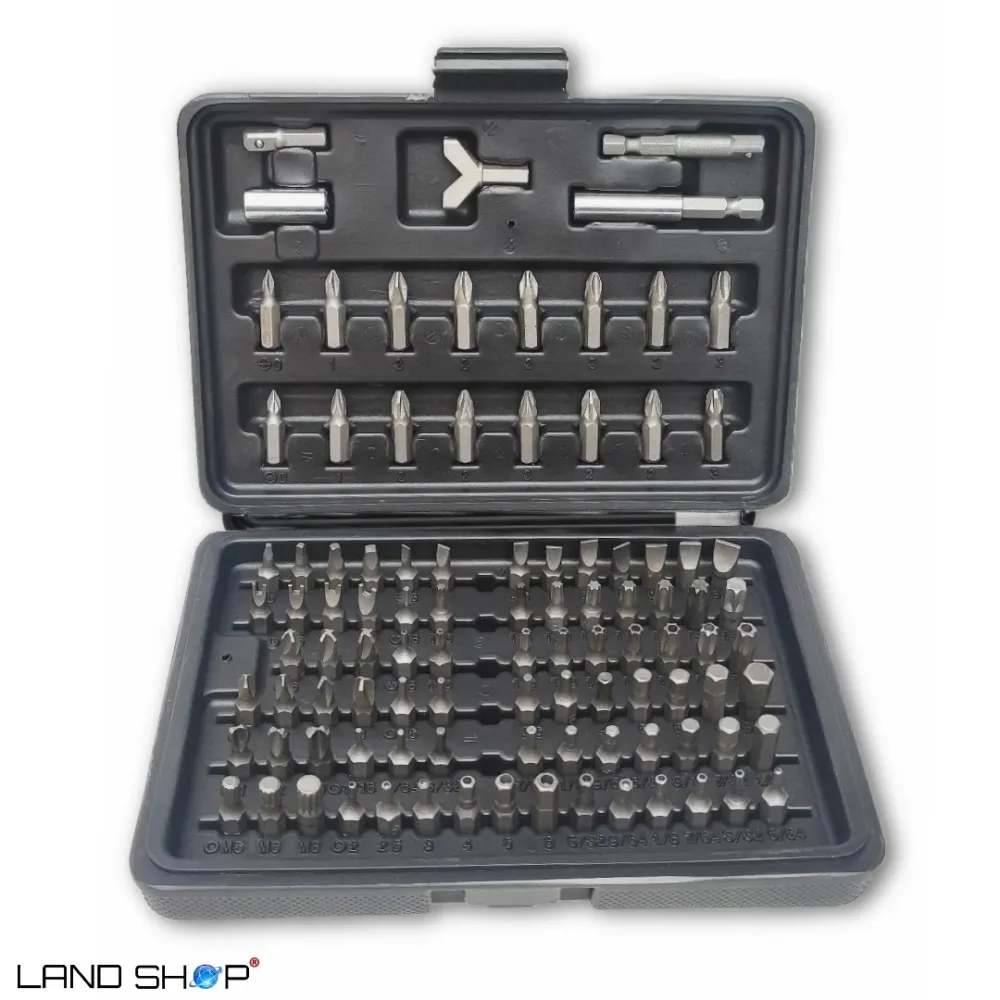 Set torx i bitova za odvijače – 100 elemenata