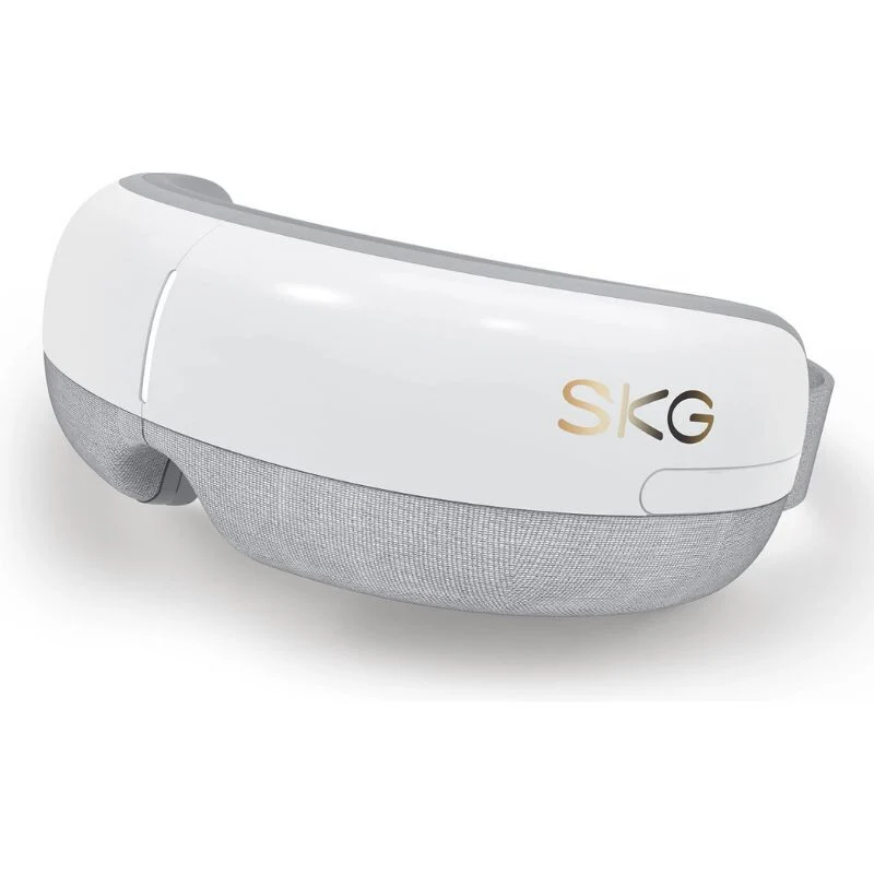 SKG E3-EN Bijeli Pametni Masažer za Oči – Bluetooth Glazba, Grijanje i Masaž Zračnim Pritiskom