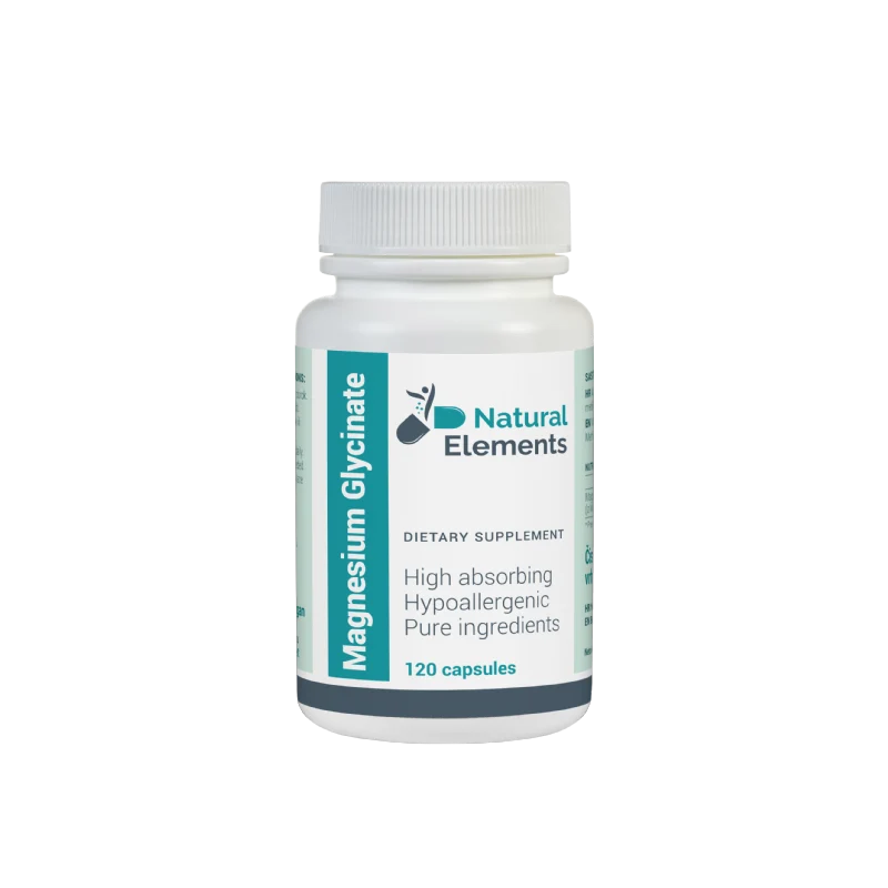 Magnezijev Bisglycinate Natural Elements, 120 kapsula
