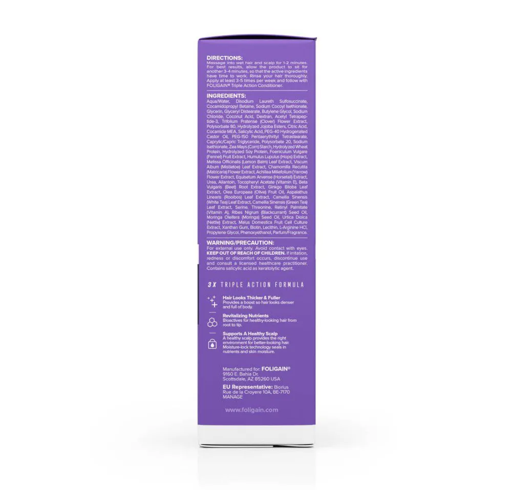 FOLIGAIN šampon s trostrukim djelovanjem za prorjeđenu kosu za žene s 2% TRIOXIDIL®