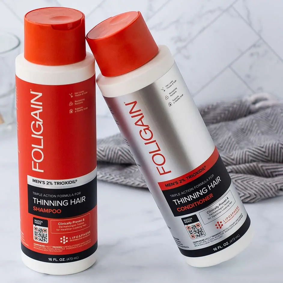 FOLIGAIN šampon trostrukog djelovanja za prorjeđenu kosu za muškarce s 2% TRIOXIDIL® 473ml