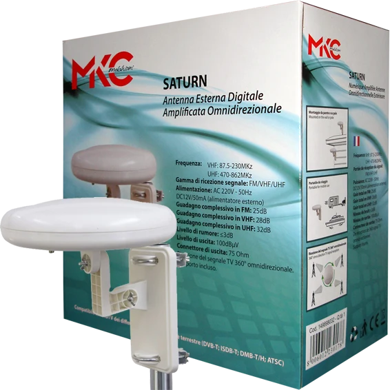 MKC Antena omnidirectional, vanjska, FM/UHF/VHF, 25dB - SATURN