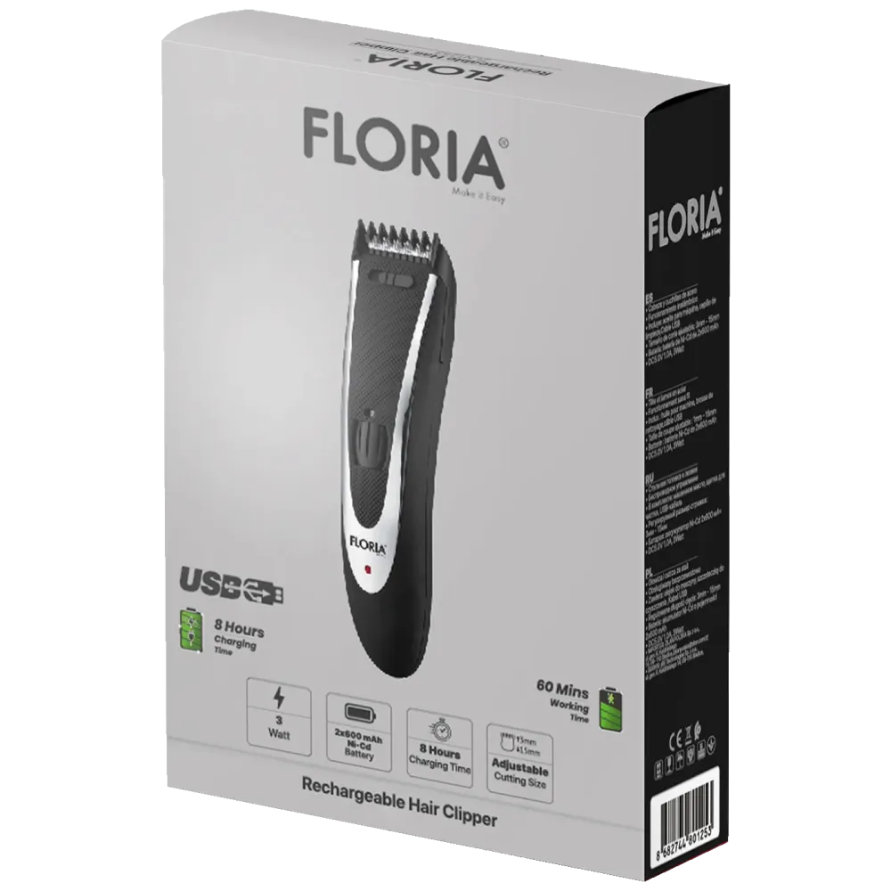 Floria Aparat za šišanje, accu, 600mAh - ZLN1254