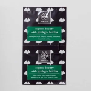 Express Beauty maska za oči protiv tamnih krugova i otečenosti s ginko bilobom, 2x2ml