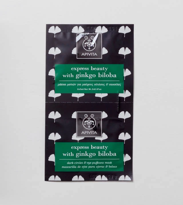 Express Beauty maska za oči protiv tamnih krugova i otečenosti s ginko bilobom, 2x2ml