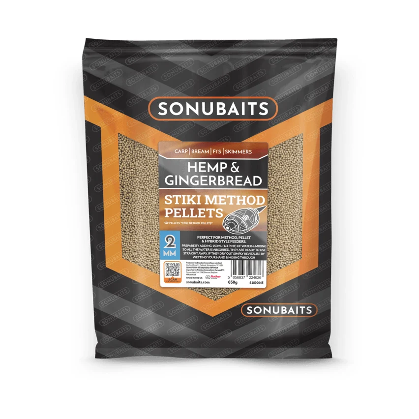 Sonubaits Stiki Pellets Hemp & Gingerbread 2mm 650g