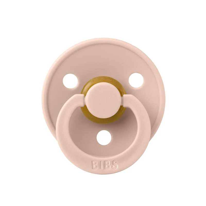 Bibs Okrugla Colour Duda - vel. 1 - prirodni kaučuk - Rumena