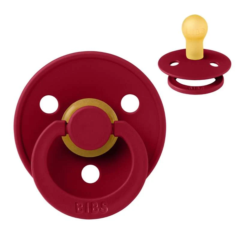 Bibs Okrugla Colour Duda - vel. 1 - prirodni kaučuk - Ruby