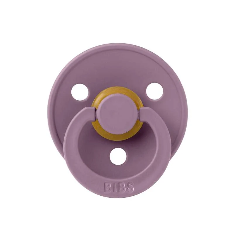 Bibs Okrugla Colour Duda - vel. 1 - prirodni kaučuk - Mauve