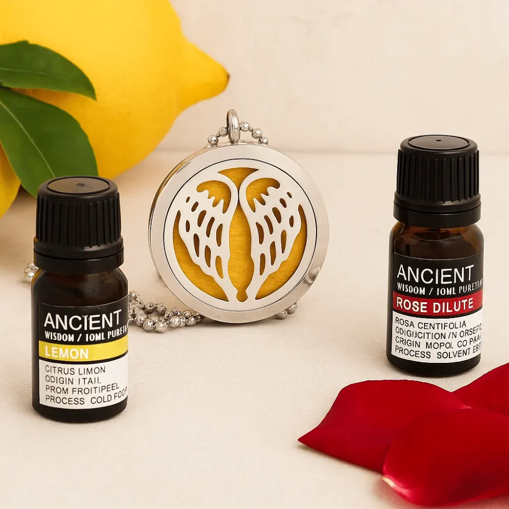 Set ogrlice s difuzorom eteričnih ulja 2 ulja 10ml
