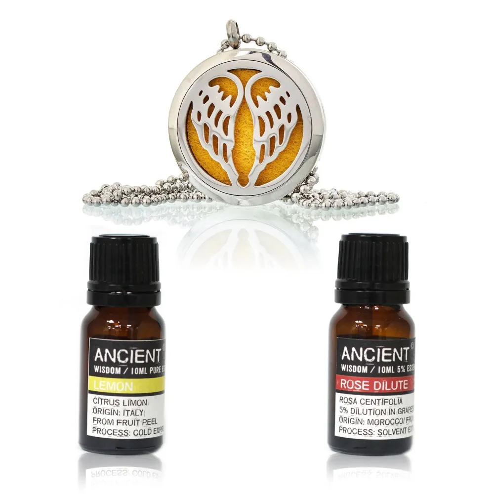 Set ogrlice s difuzorom eteričnih ulja 2 ulja 10ml