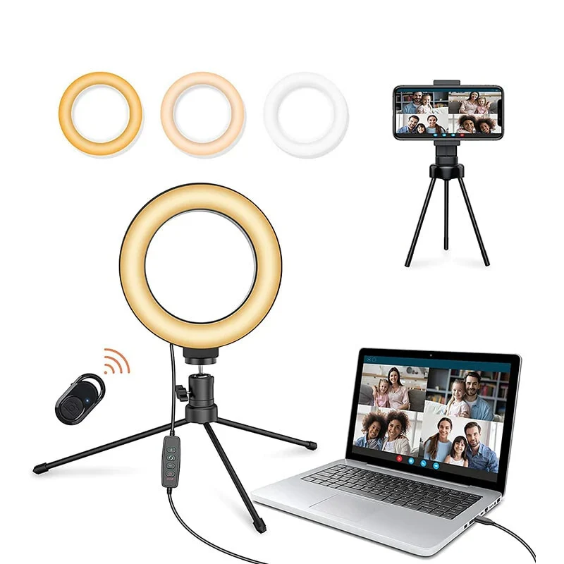 Jeemak PC50 LED prsten za selfie s postoljem i držčem za telefon