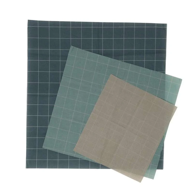 HAPS Nordic Cotton Wraps med Bivoks - 3-Pak - Cool Check