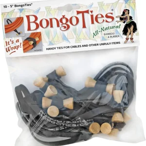 BongoTies wrap, gumice za vezanje kablova pak 1/10 (Crne)