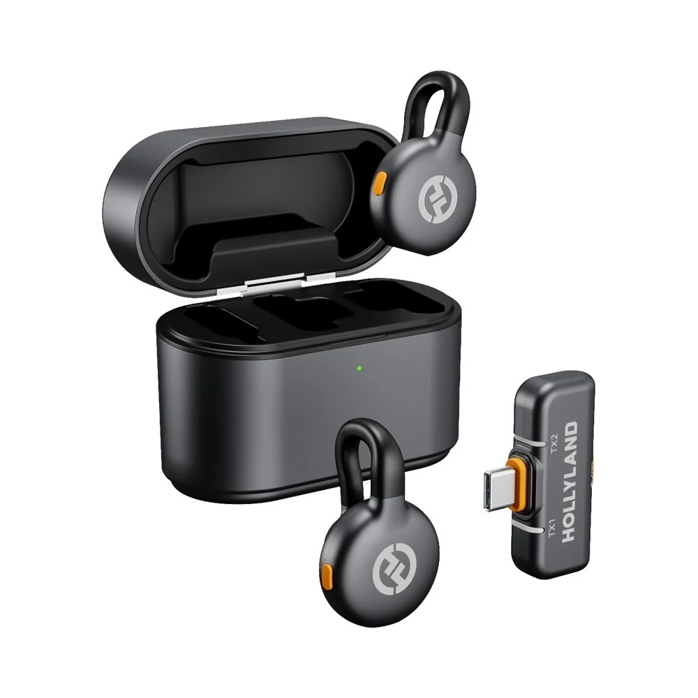 Hollyland Lark M2S Duo Wireless Microphone USB-C (Space gray)