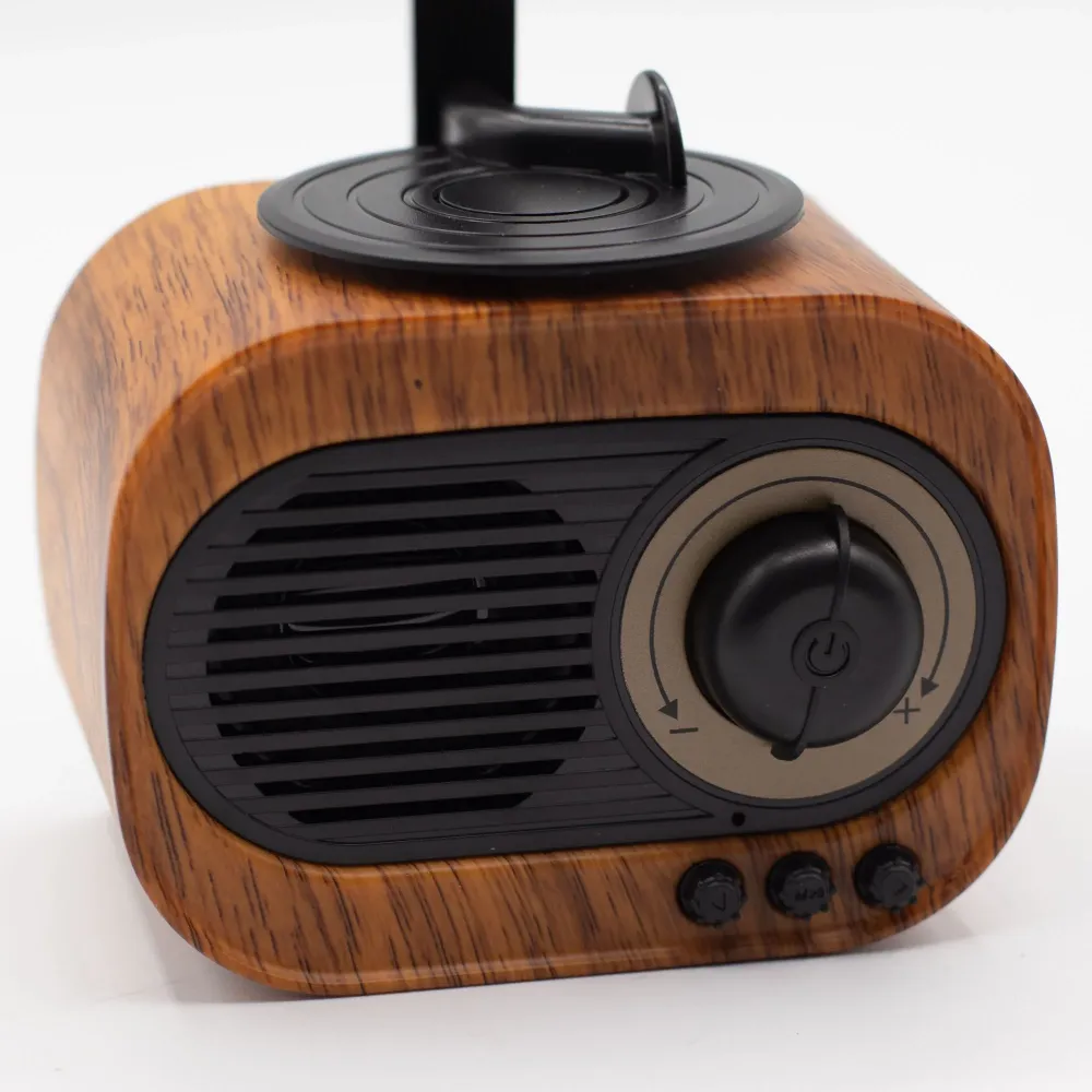 Retro mini gramofonski zvučnik – Bluetooth i FM radio – 5 vata x 1
