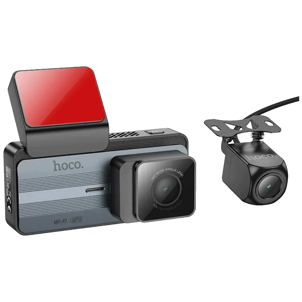 hoco. Auto kamera, 4 Mpxiel, Dual Camera, 2K, GPS, WiFi - DV12