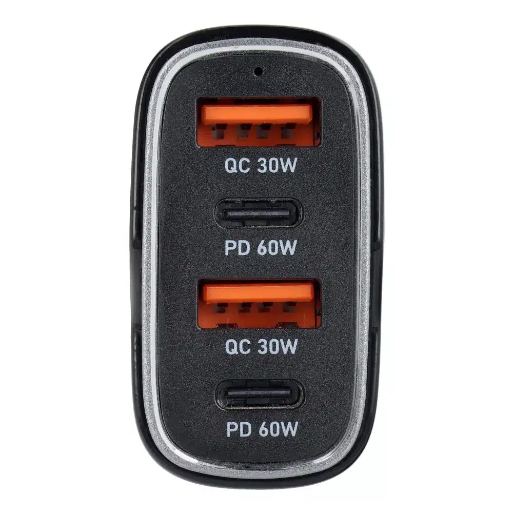 Auto punjač 2x USB QC 3.0 + 2x Type C PD CC53-2A2C (ukupno 120W)