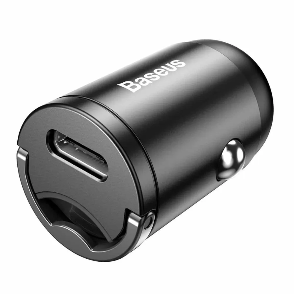 Baseus Tiny Star Mini PPS punjač za automobil Type-C priključak 30 W sivi