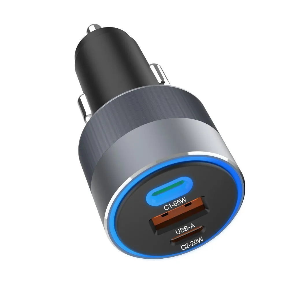 FORCELL F-ENERGY Alu - auto punjač 85W PD+QC4.0+SAM SFC 2.0, 2xUSB C+USB
