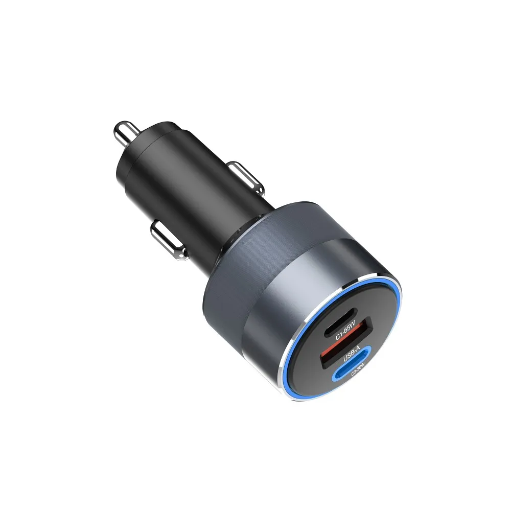 FORCELL F-ENERGY Alu - auto punjač 85W PD+QC4.0+SAM SFC 2.0, 2xUSB C+USB