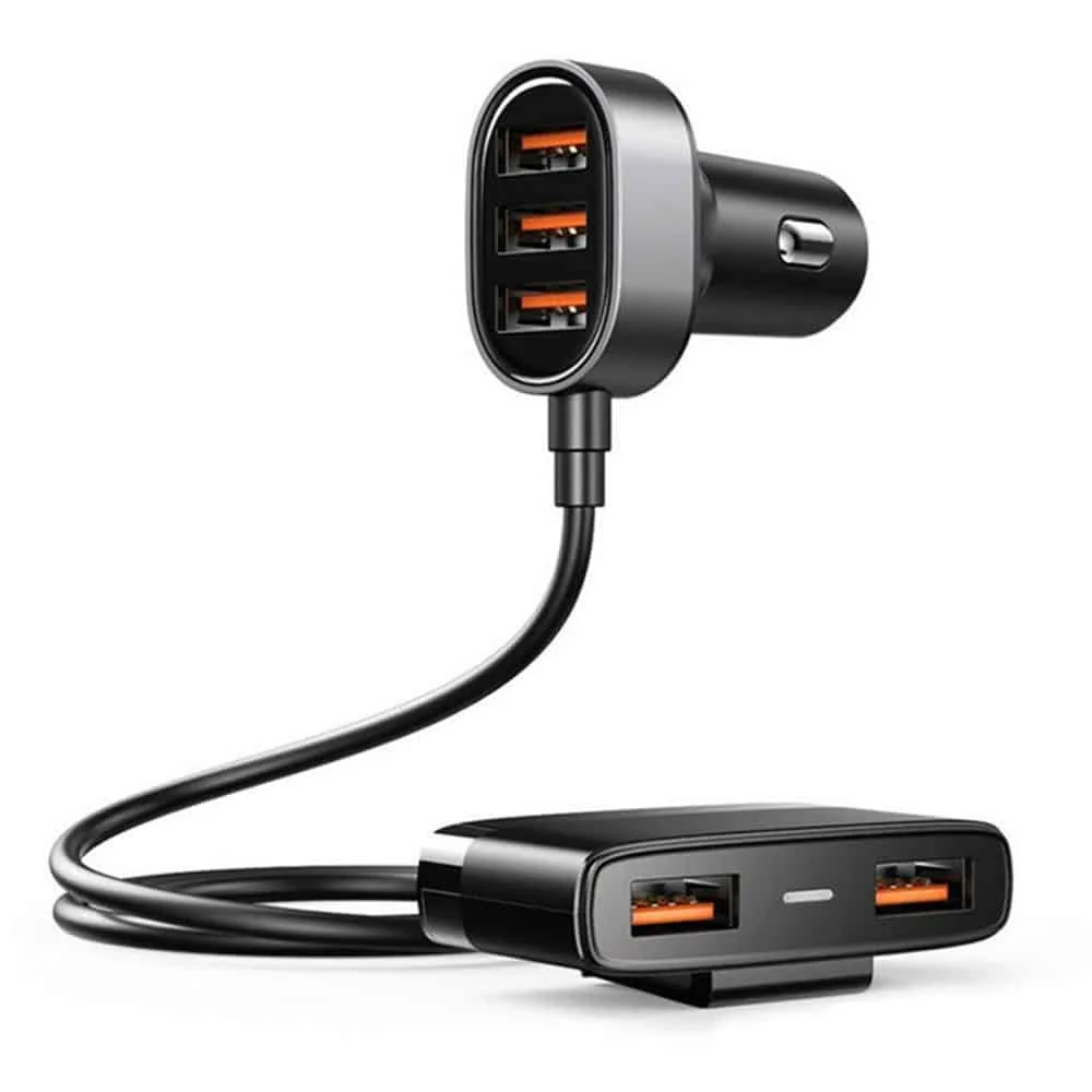 JoyRoom - Punjač za automobil (JR-CL03) - Produžetak priključaka- 5x USB- 6.2 -150 cm - crni