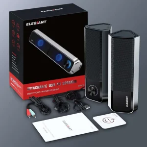 ELEGIANT SR400 Bluetooth, HiFi stereo USB zvučnici za PC, 2 komada u pakiranju