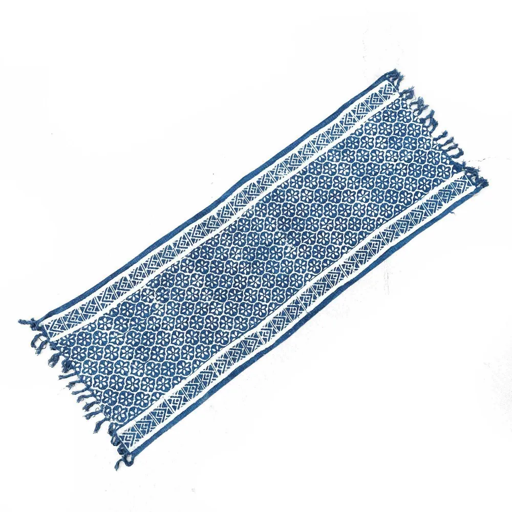 Ručno izrađeni indigo trkač 170 x 60 cm