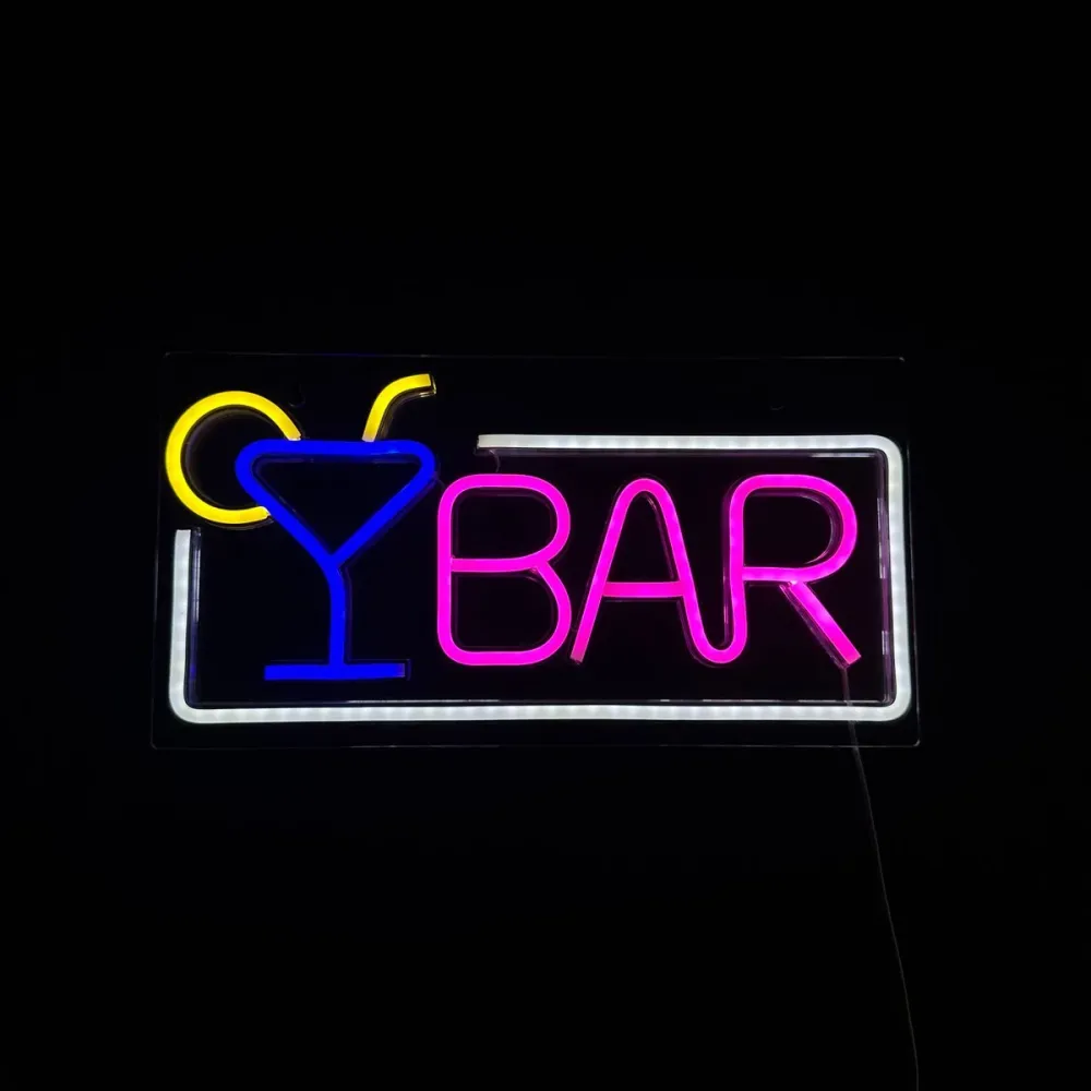 LED oznaka Bar pravokutna USB 42x22cm