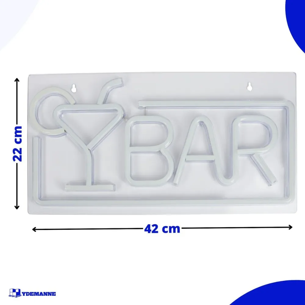 LED oznaka Bar pravokutna USB 42x22cm