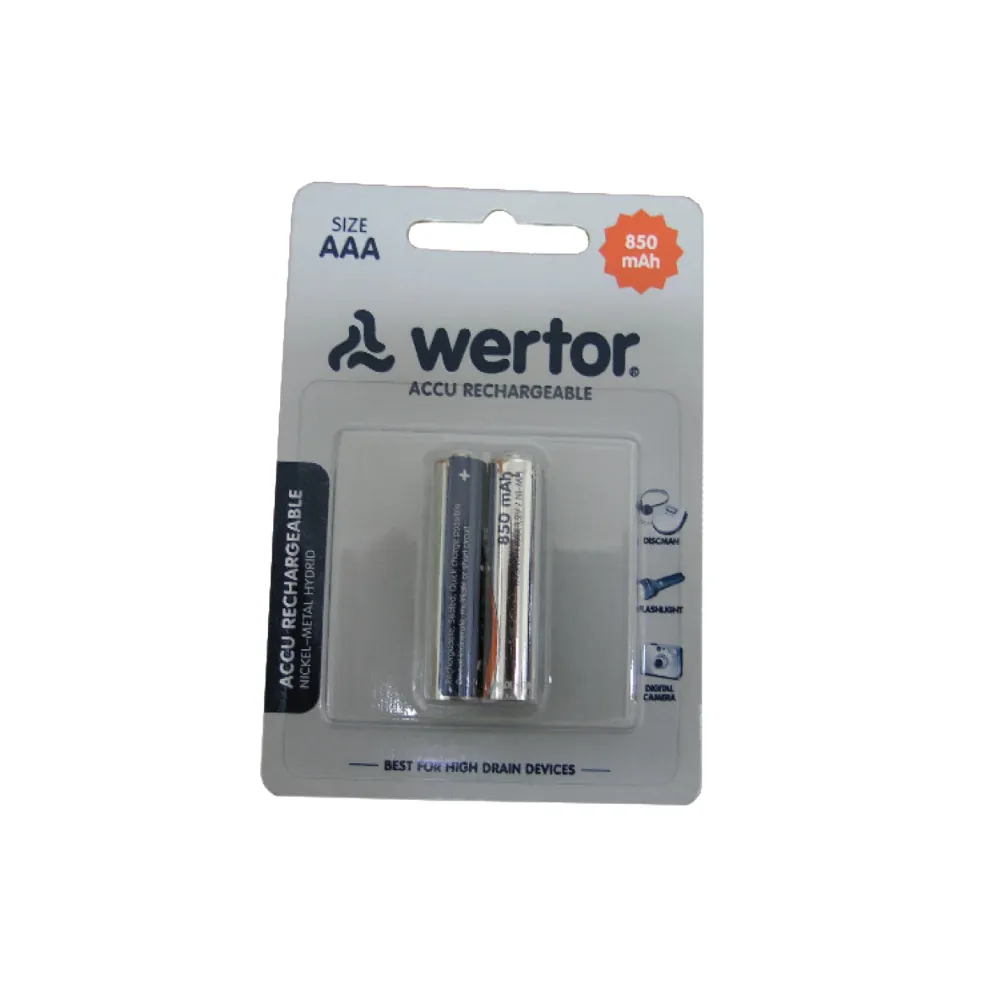 Baterija 'Wertor' 850mAh AAA 2kom blister