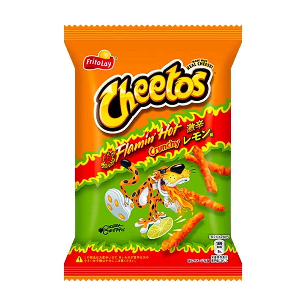 Cheetos Flamin' Hot Mad Hot Crunchy Lemon, pikantni sirni čips s limunom od 65g