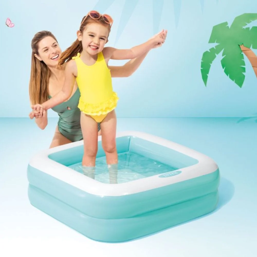 INTEX Četvrtasti bazen za djecu na napuhavanje, blue