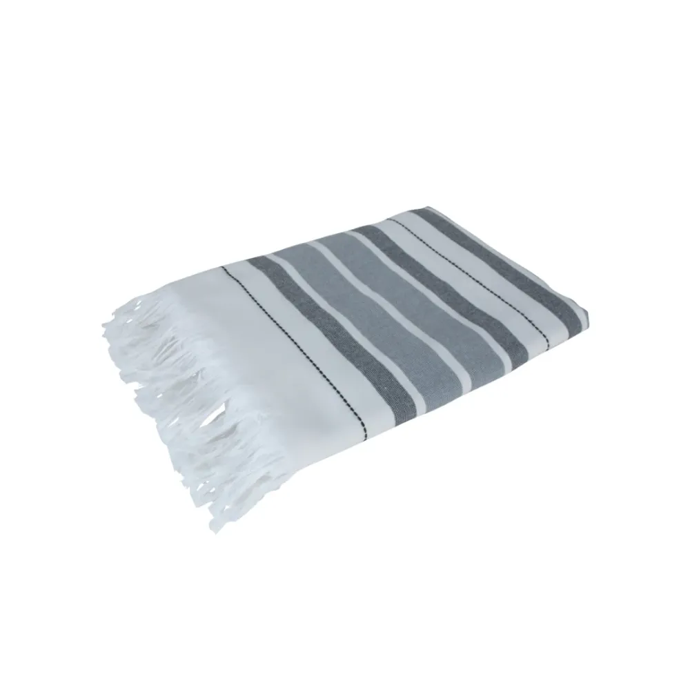 Antalya Beach Towel Fringe 35" x 70" Grey