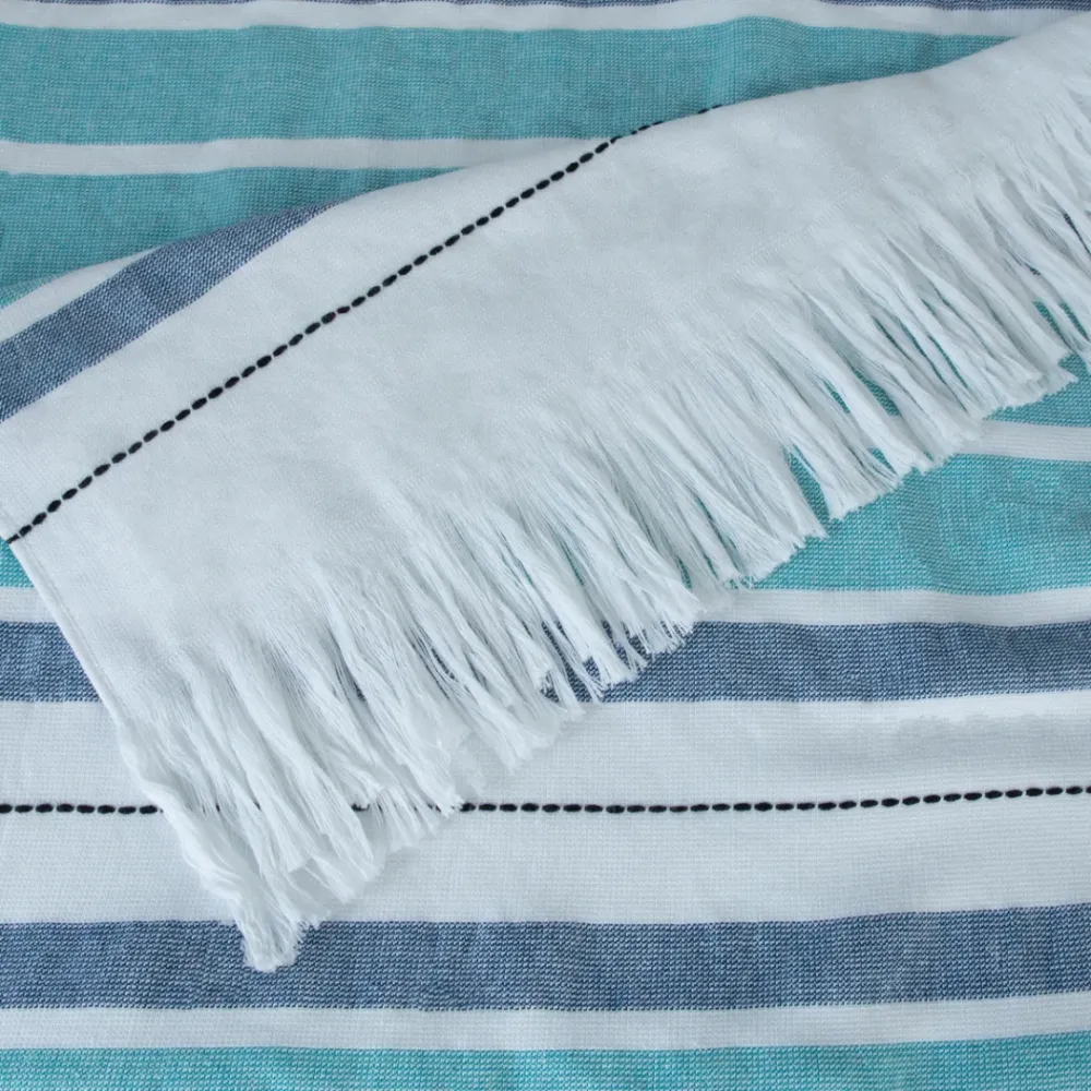 Antalya Beach Towel Fringe 35" x 70" Teal