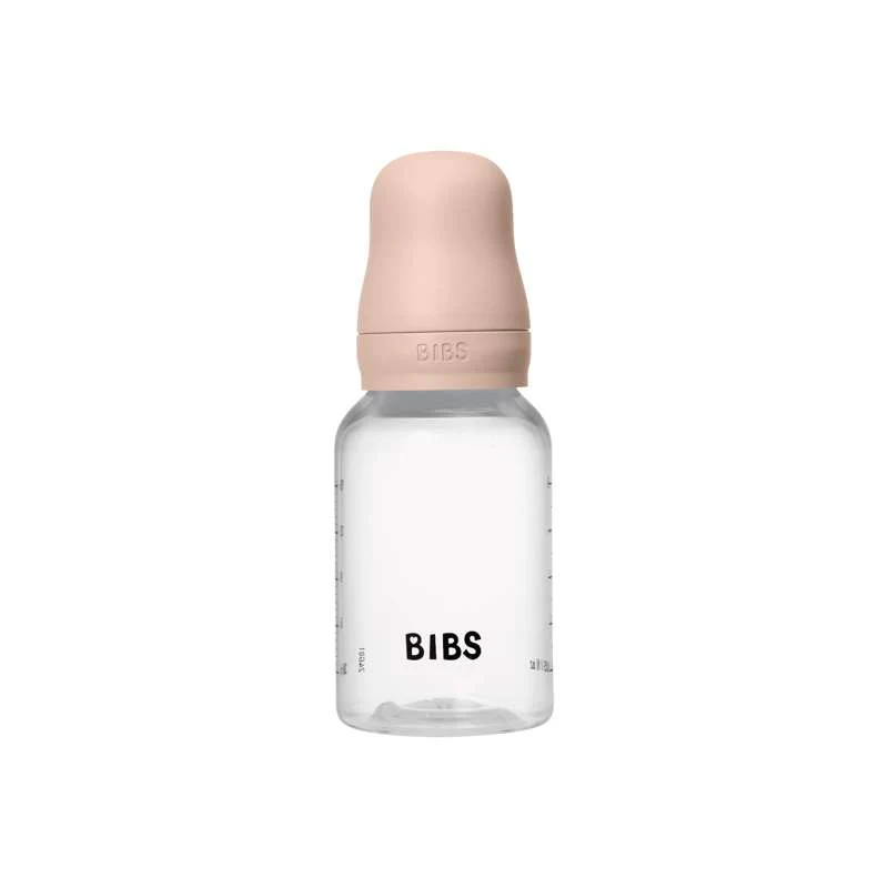 BIBS Bottle - Sutteflaskesæt - Plastik - Silikone/Slow Flow/Rund - 150 ml. - Blush