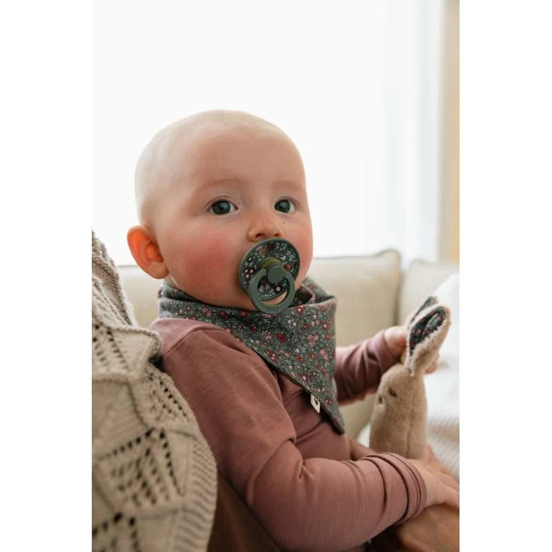 Bibs Okrugla Colour Duda - 2-pak - vel. 2 - prirodni kaučuk - Liberty - Mješavina kamilice/borovine